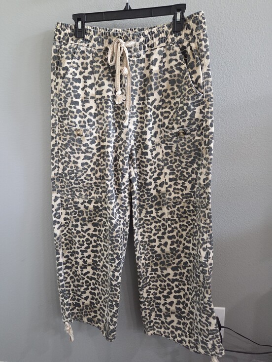 bohme Pants - NWT Bohme Leopard Print Cargo Pants